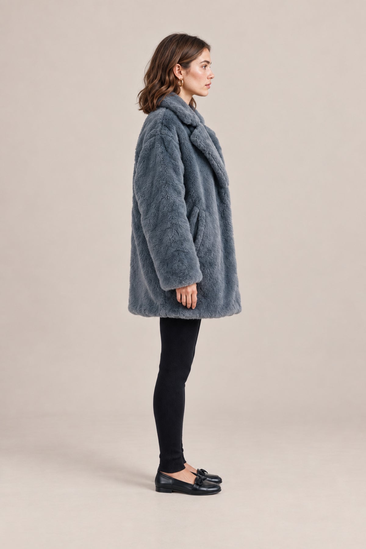 Ladies Fur Long Coat