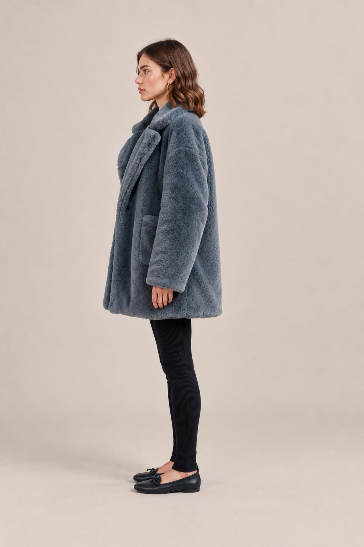 Ladies Fur Long Coat