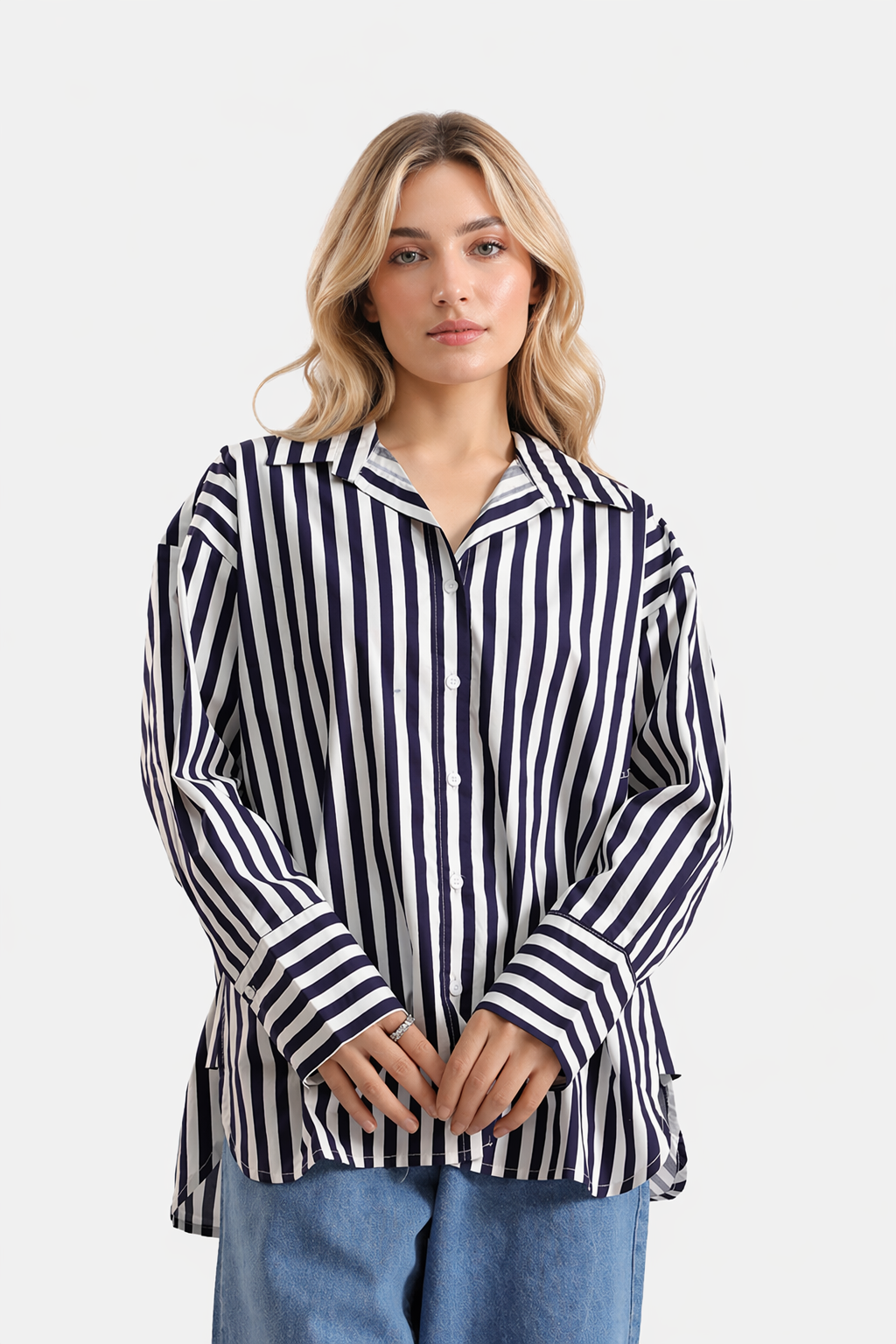 Oversized striped Cotton shirt