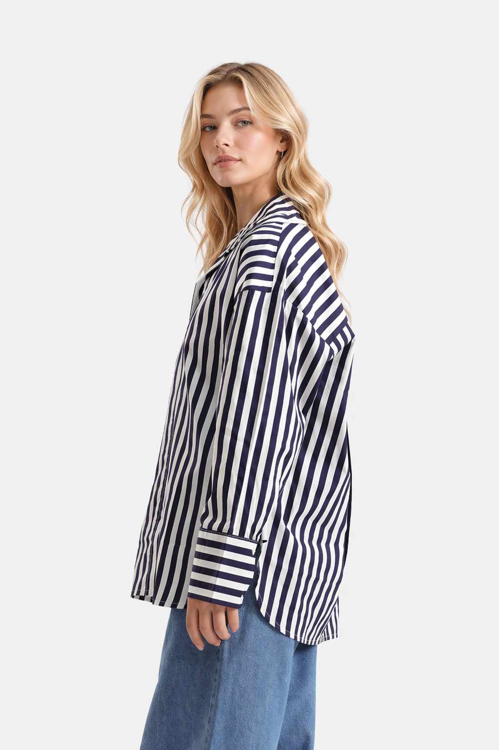 Oversized striped Cotton shirt
