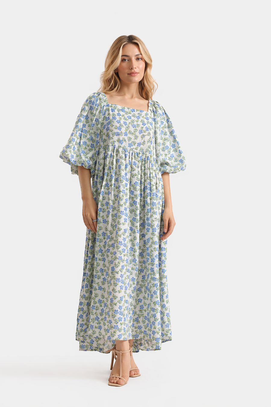 Printed Cotton Maxi Dress