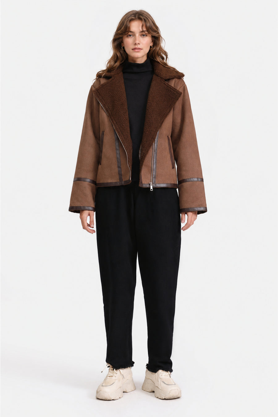FAUX SUEDE BIKER SUEDE