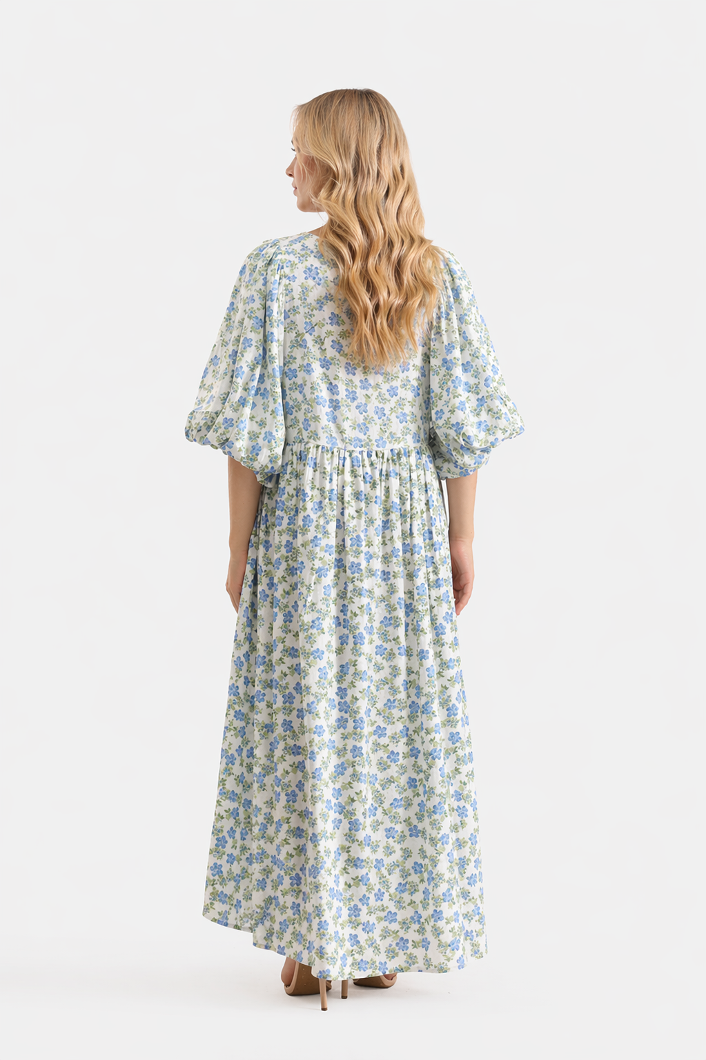 Printed Cotton Maxi Dress