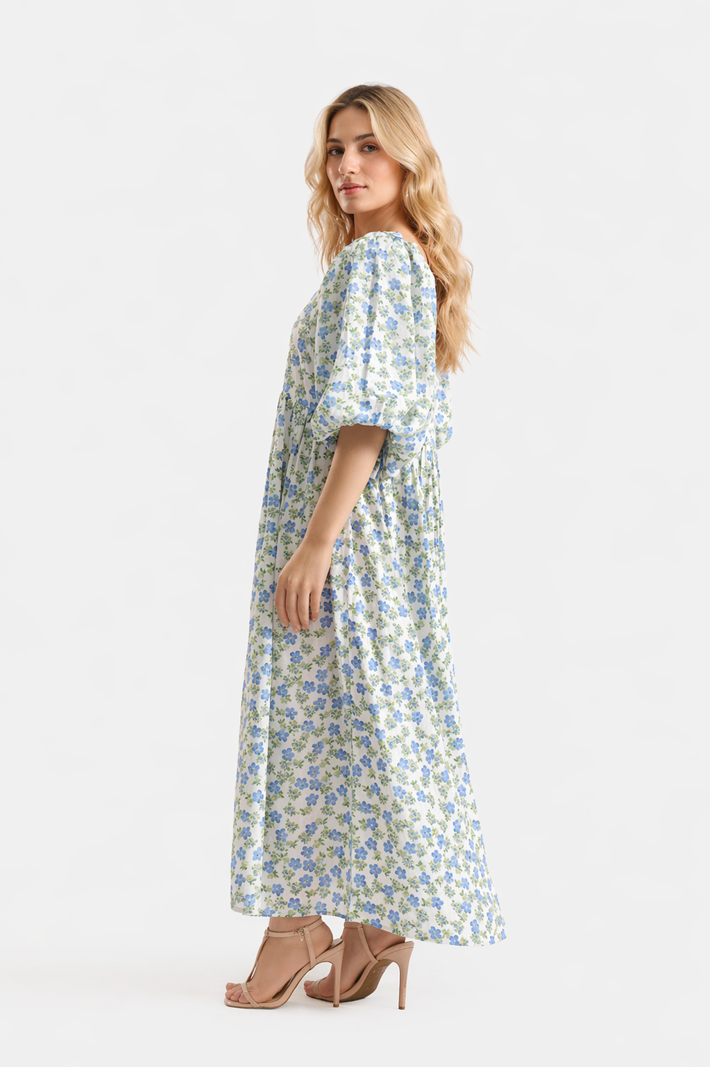Printed Cotton Maxi Dress