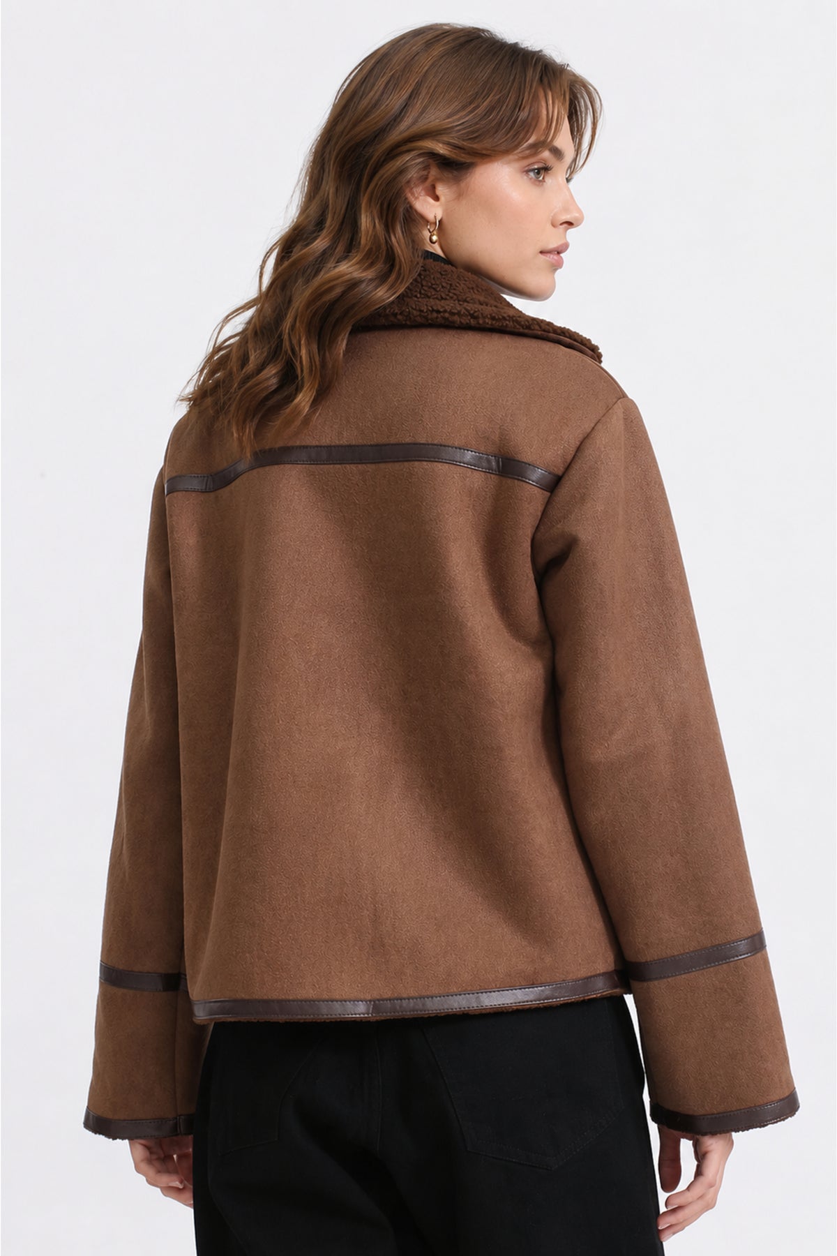 FAUX SUEDE BIKER SUEDE