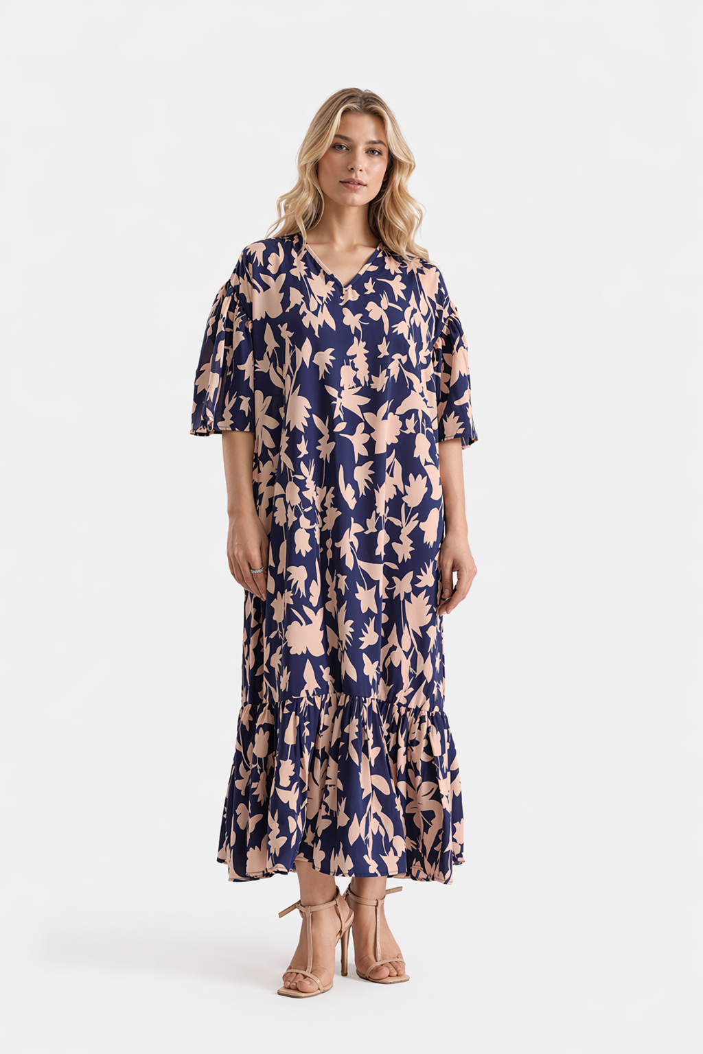 Printed Georgette Maxi Dress