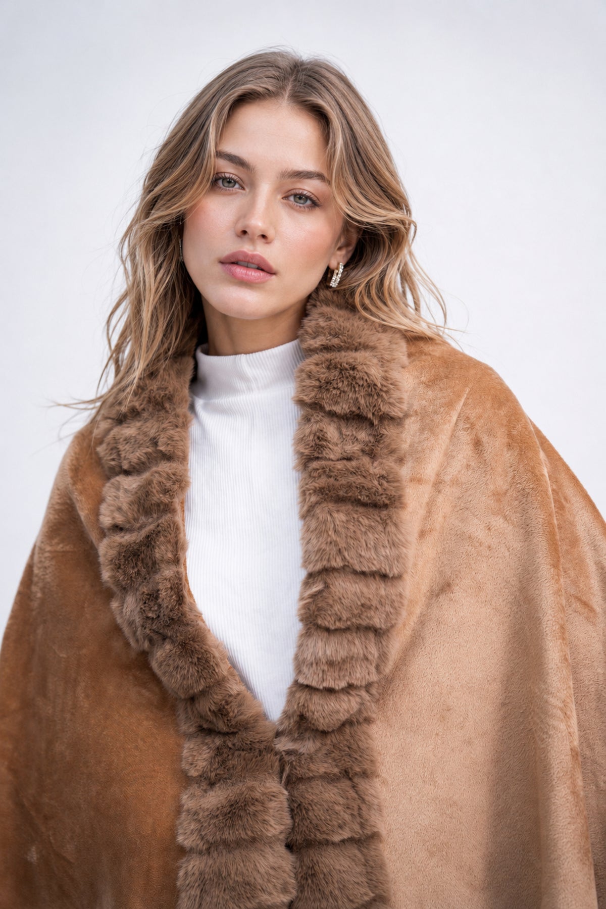 Ladies Fur Cape Shawl