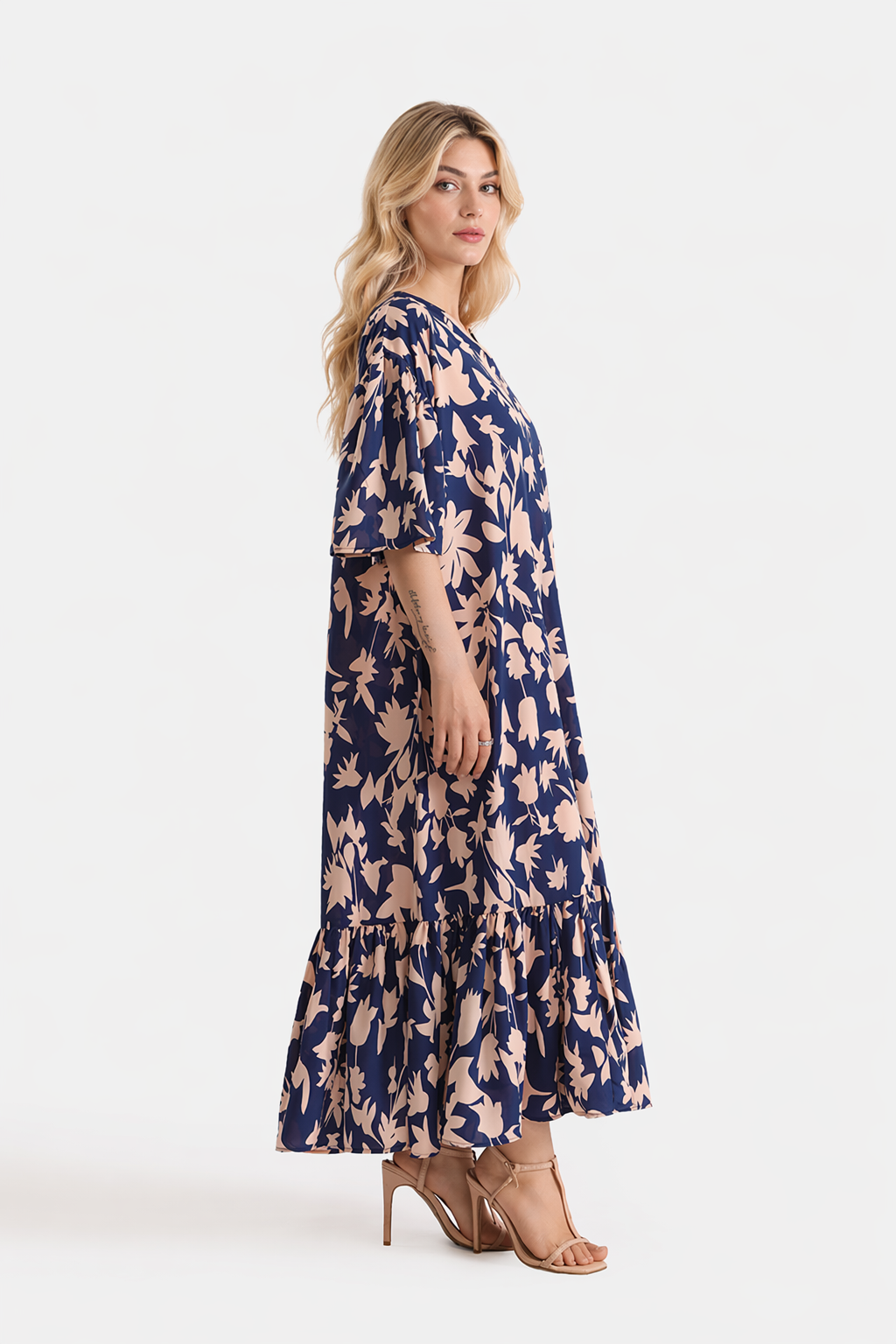 Printed Georgette Maxi Dress
