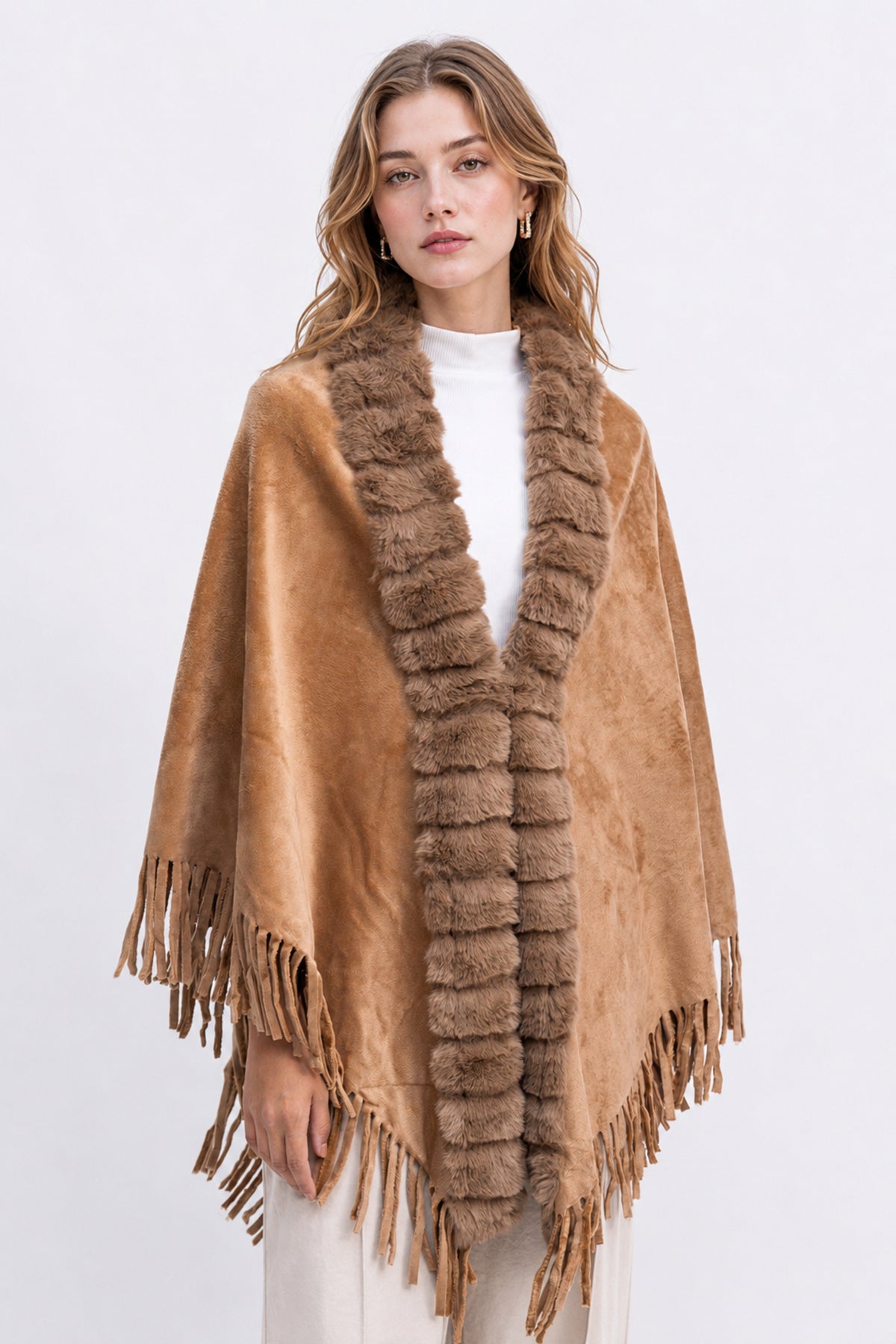 Ladies Fur Cape Shawl