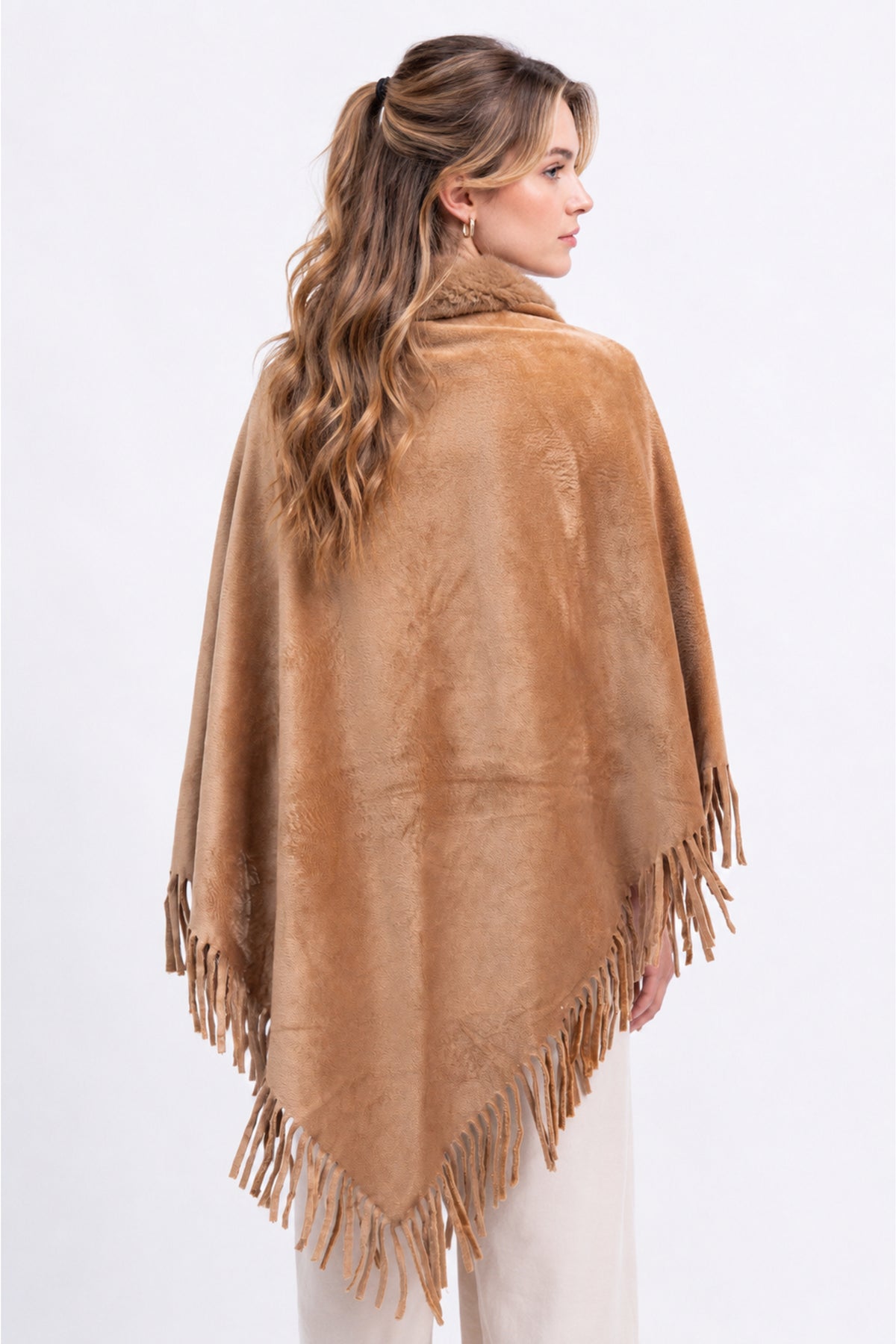Ladies Fur Cape Shawl
